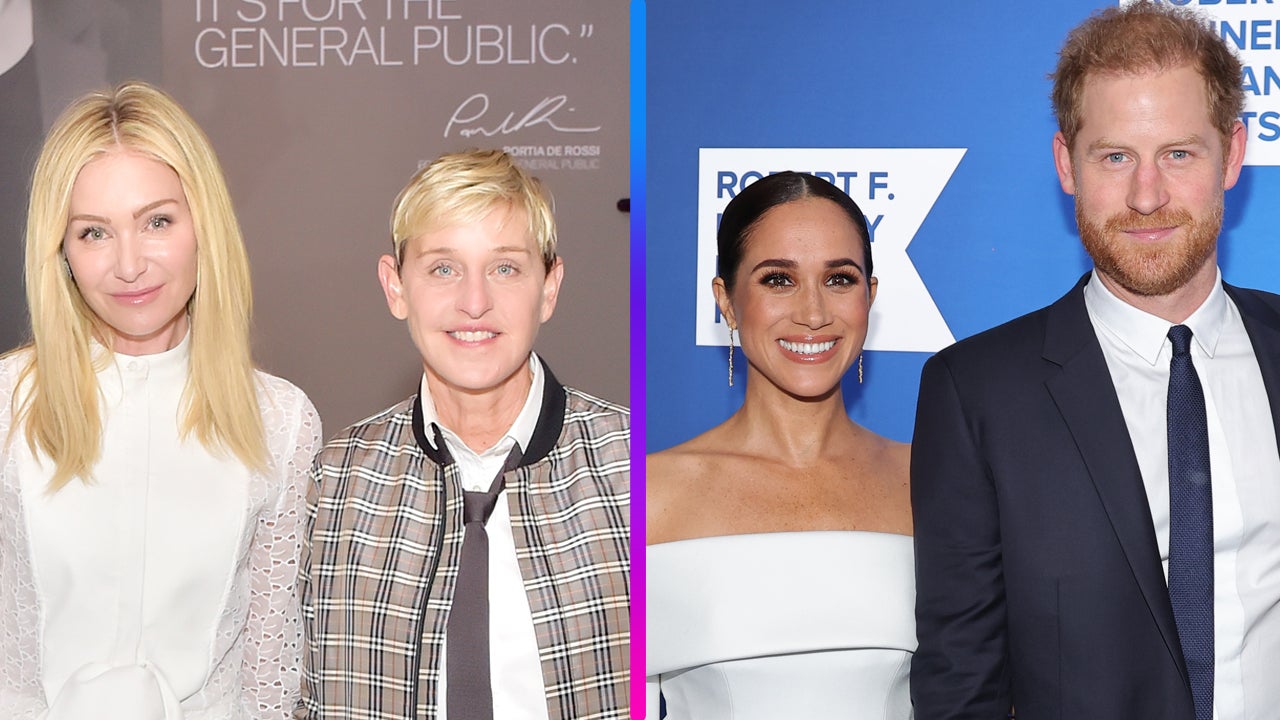 Spot Meghan Markle and Prince Harry at Ellen DeGeneres and Portia de